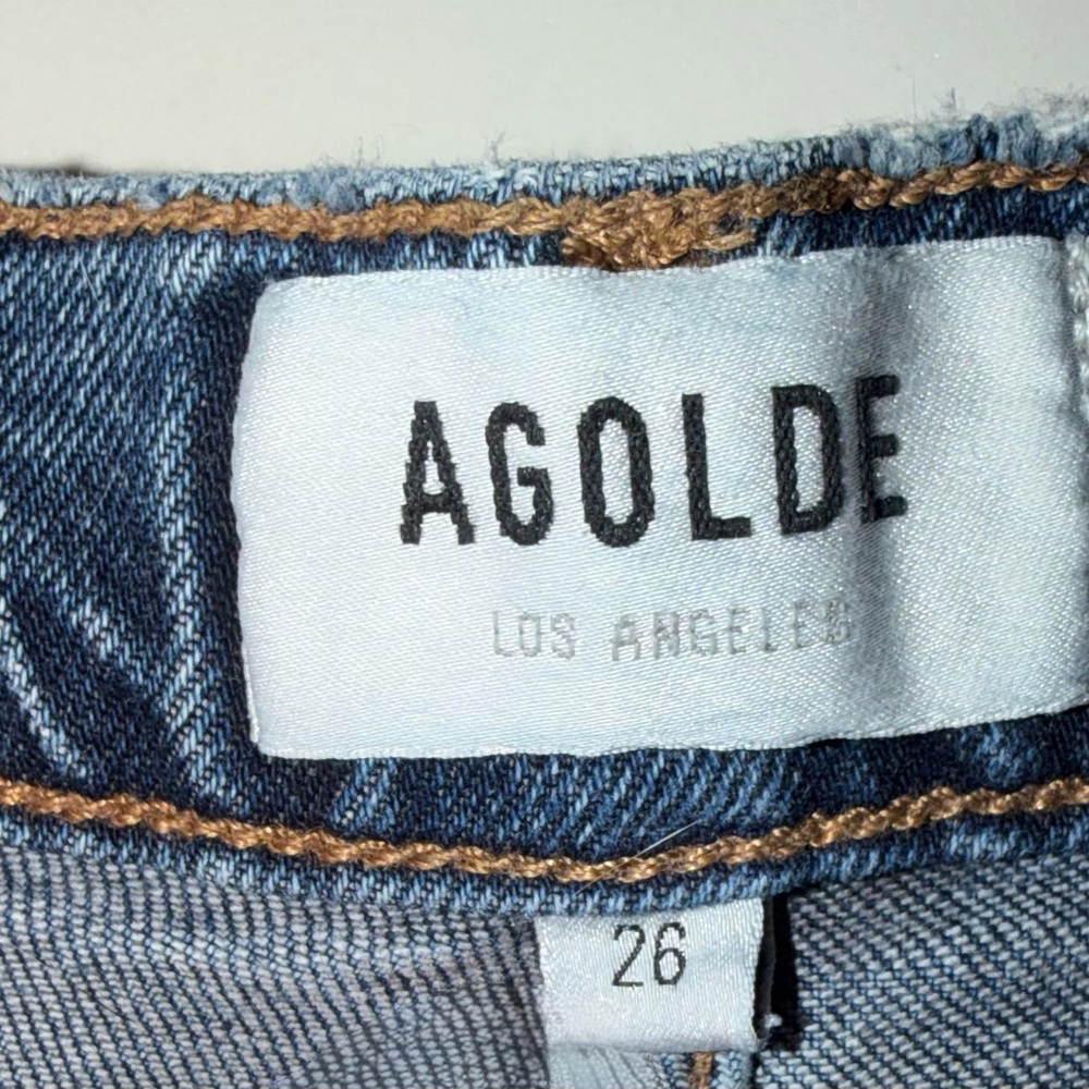 AGOLDE VINTAGE HIGH RISE BOOTCUT ORGANIC COTTON JEANS IN ‘PROPHECY’ - Picture 14 of 16